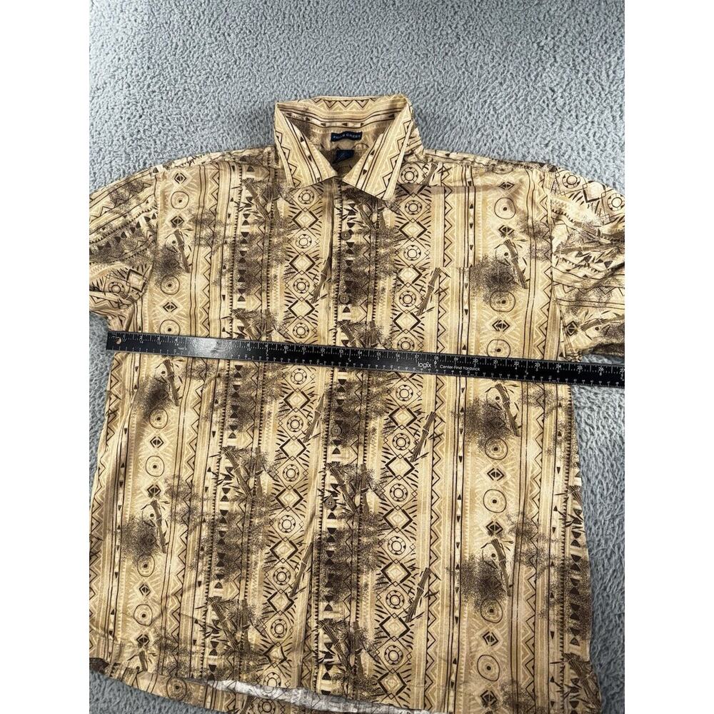 Western Rodeo Cowboy Shirt Men XL Southwest Aztec Theme Falls Creek Button‎ Up - Picture 3 of 5